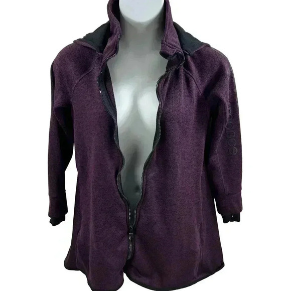 Calvin Klein Performance Hoodie Jacket Womens S Security Pocket Headphone Access - Picture 7 of 14